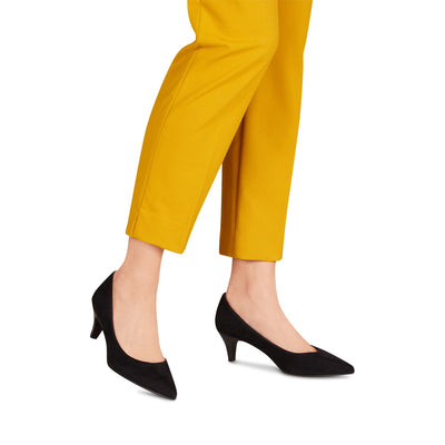 TAMARIS - MED HEEL COURT SHOE - NAVY SUEDE