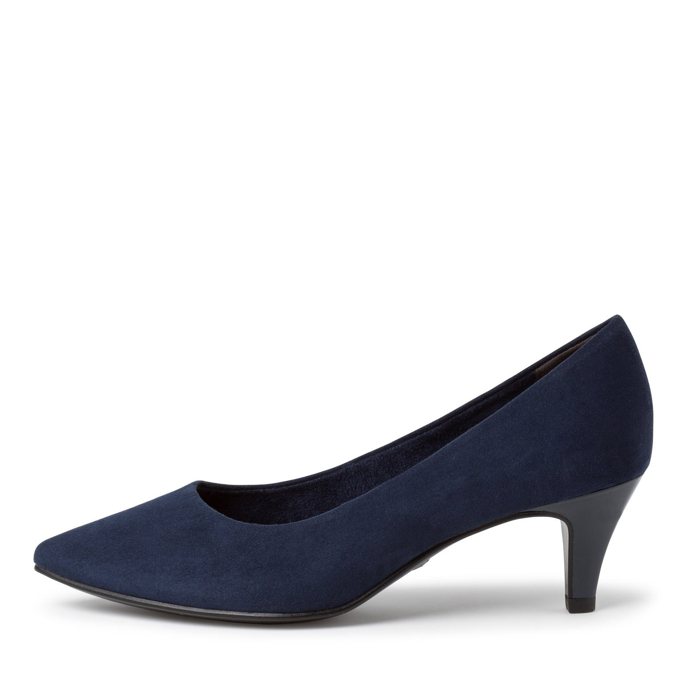 TAMARIS - MED HEEL COURT SHOE - NAVY SUEDE