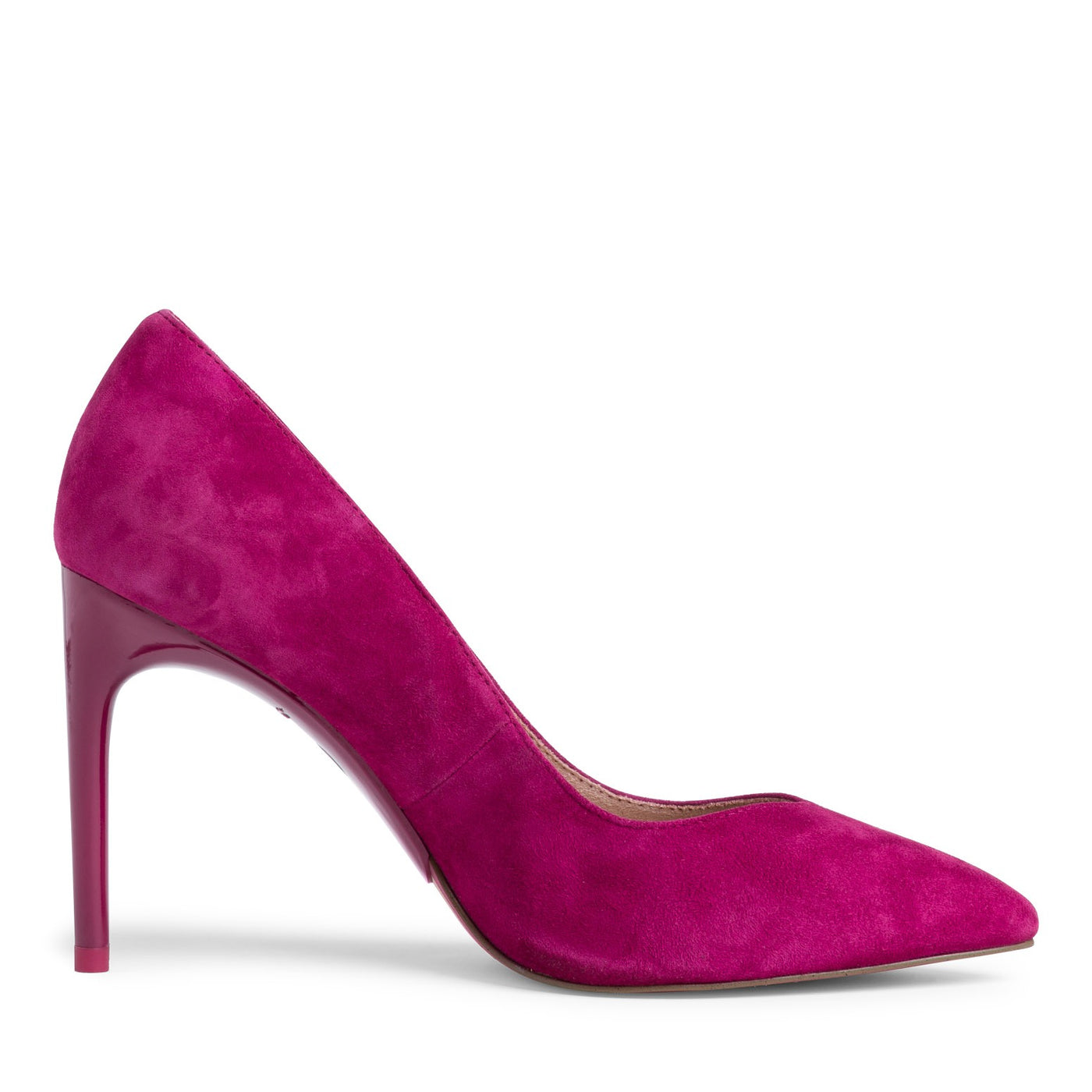 TAMARIS -  HI HEEL COURT SHOE - CRANBERRY
