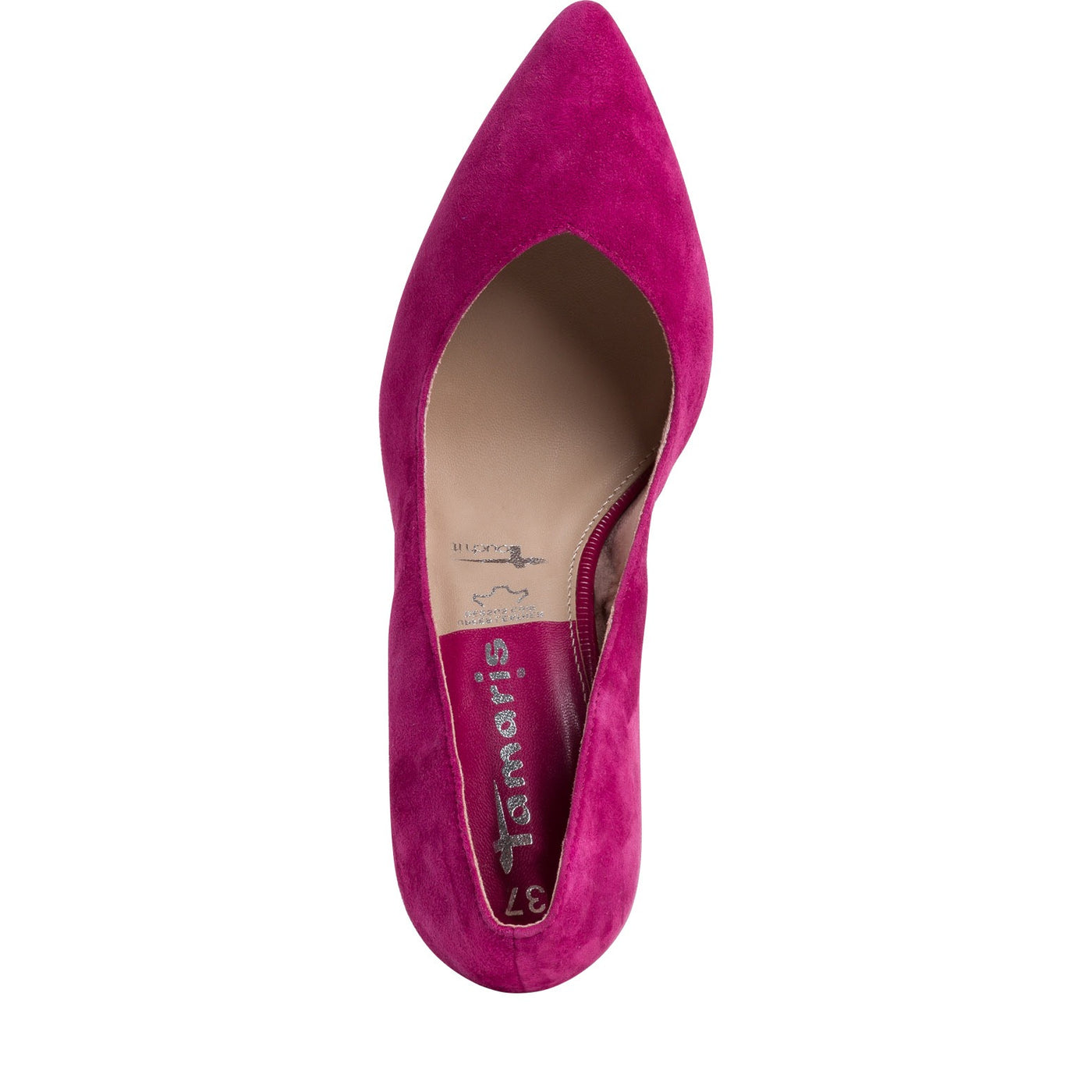 TAMARIS -  HI HEEL COURT SHOE - CRANBERRY