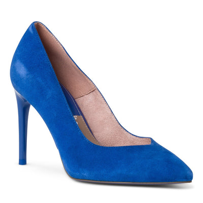 TAMARIS - HI HEEL COURT SHOE - ROYAL BLUE