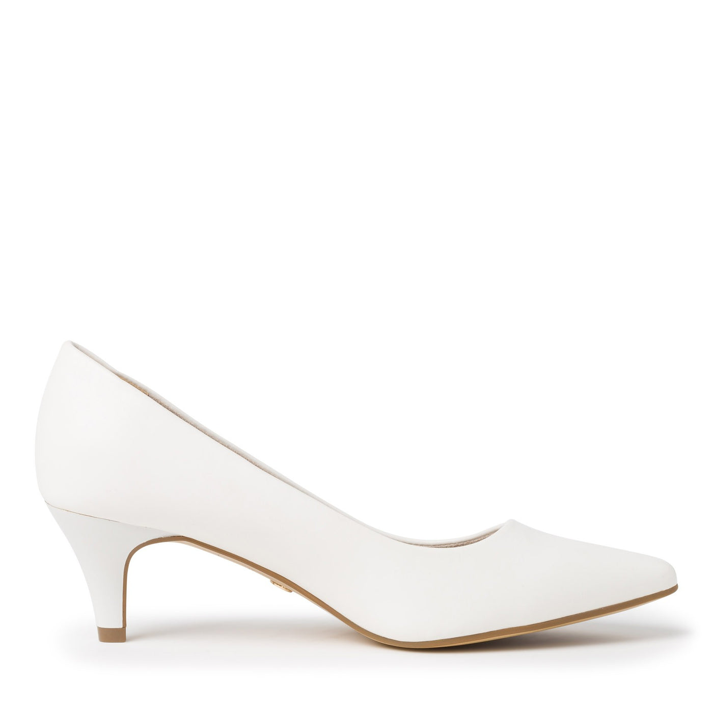 TAMARIS - LOW HEEL COURT SHOE - WHITE