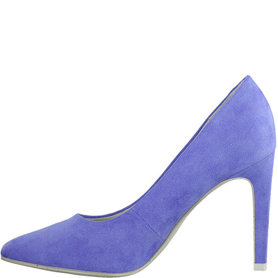 MARCO TOZZI - HI HEEL COURT SHOE - BLUE