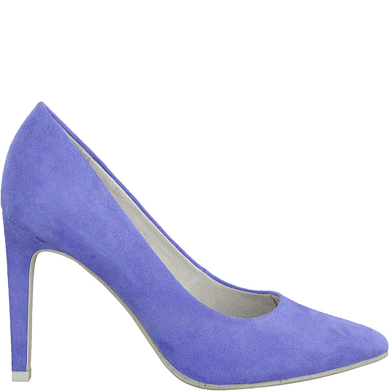 MARCO TOZZI - HI HEEL COURT SHOE - BLUE