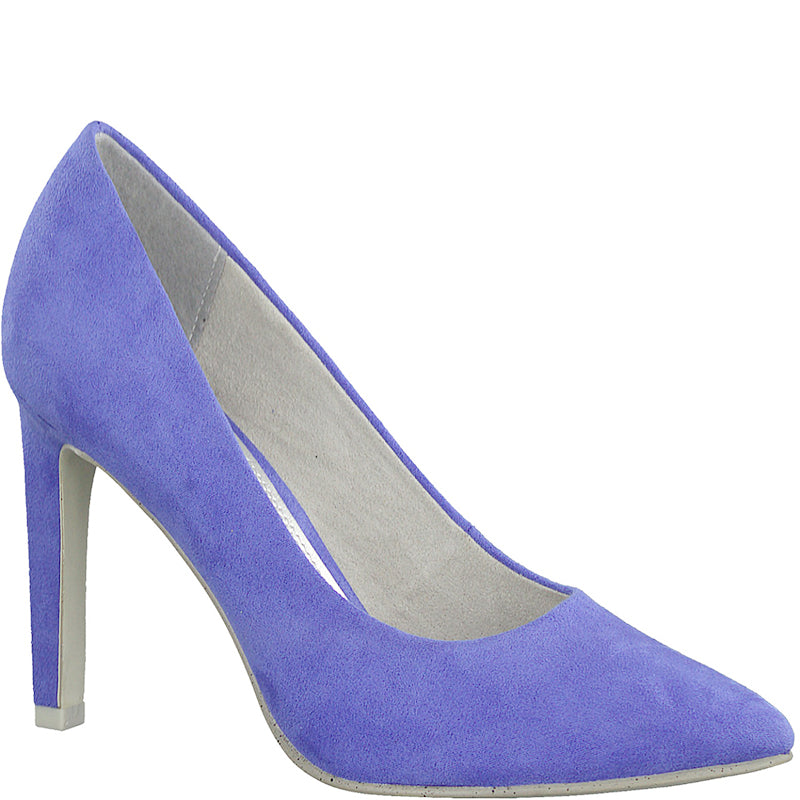MARCO TOZZI - HI HEEL COURT SHOE - BLUE