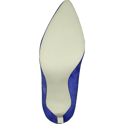 MARCO TOZZI - HI HEEL COURT SHOE - BLUE