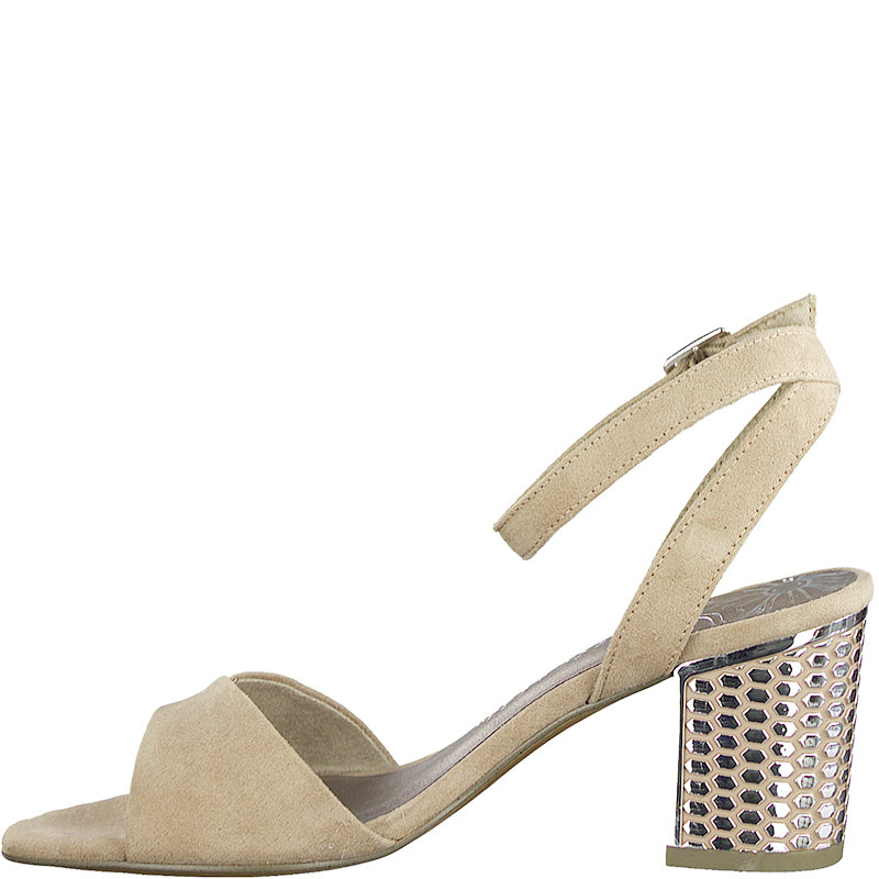 MARCO TOZZI - MEDIUM HEEL SANDAL - NUDE