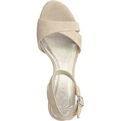 MARCO TOZZI - MEDIUM HEEL SANDAL - NUDE
