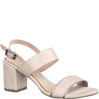 MARCO TOZZI - MED HEEL SANDAL - PINK