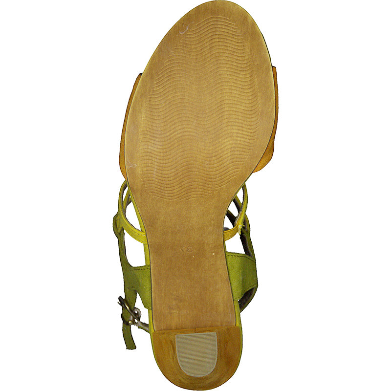 MARCO TOZZI - HI HEEL FASHION SANDAL - YELLOW COMBI