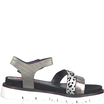 S.OLIVER - FASHION SANDAL - GREY MULTI