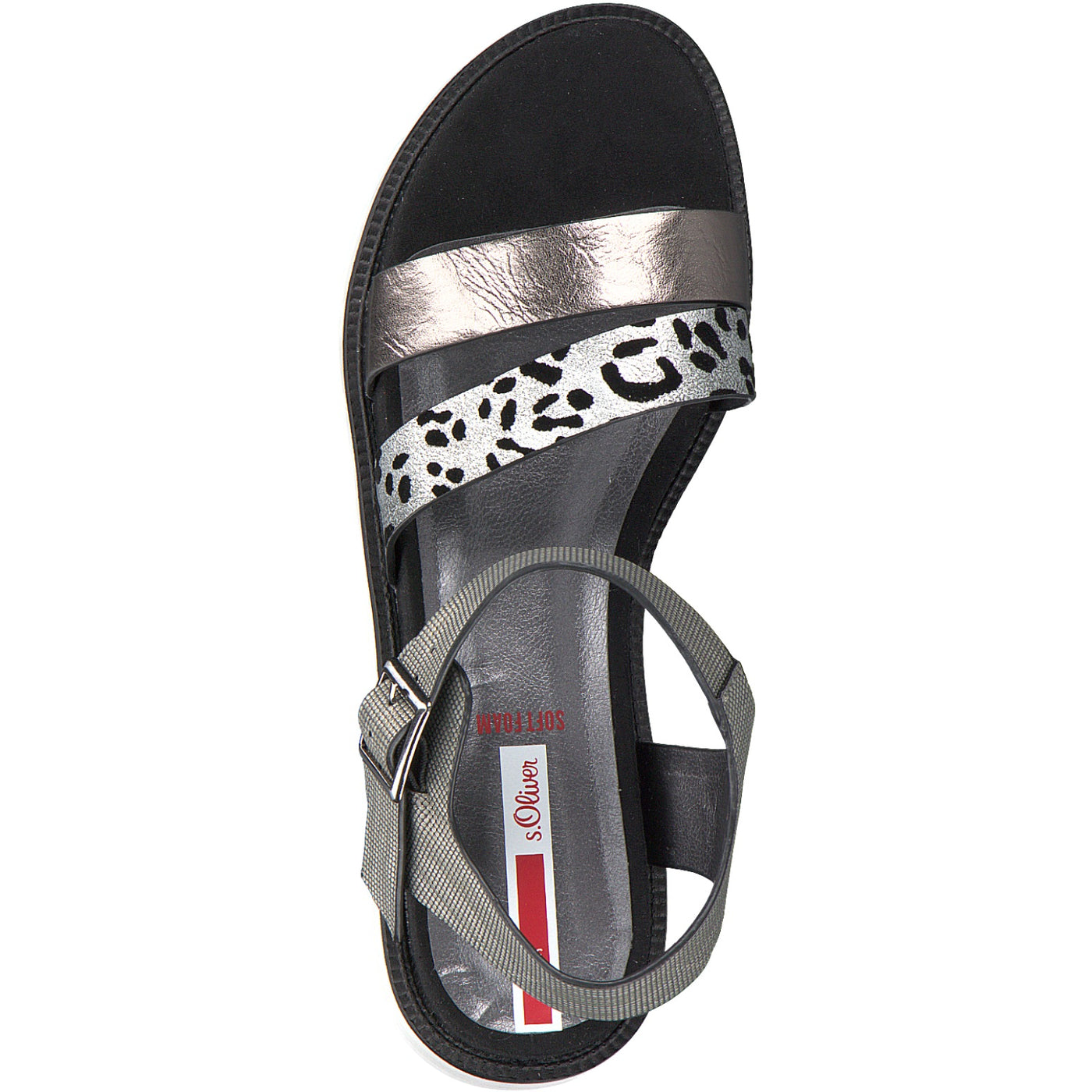 S.OLIVER - FASHION SANDAL - GREY MULTI