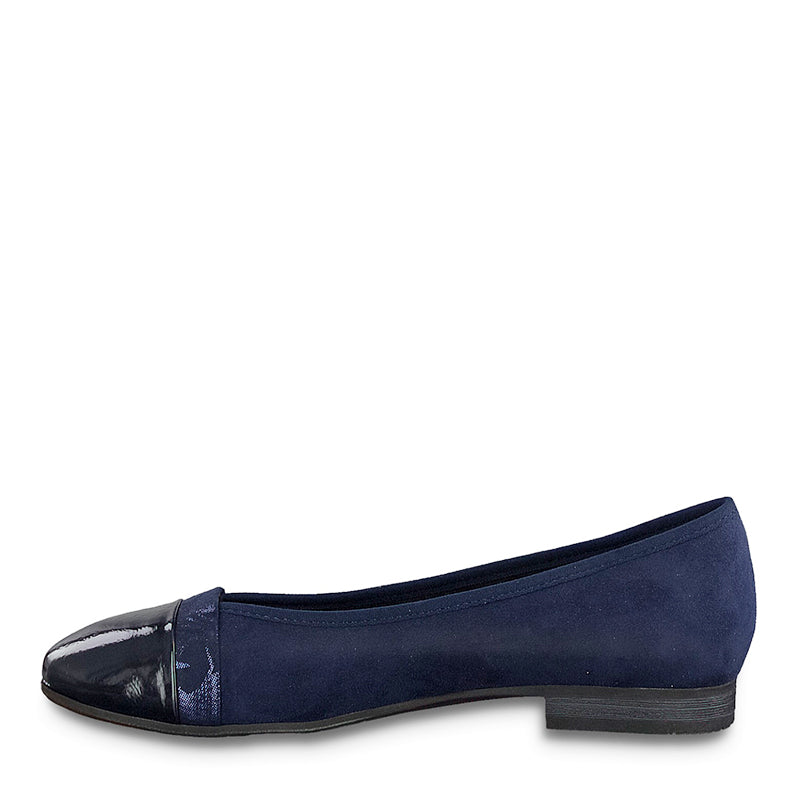 JANA - FLAT POMP - NAVY