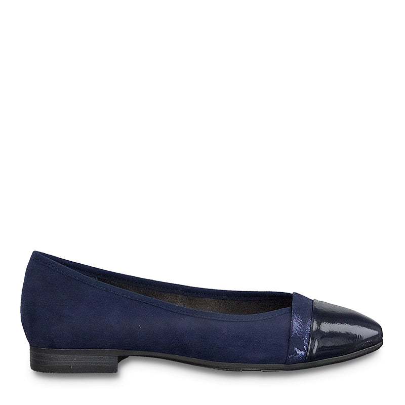 JANA - FLAT POMP - NAVY