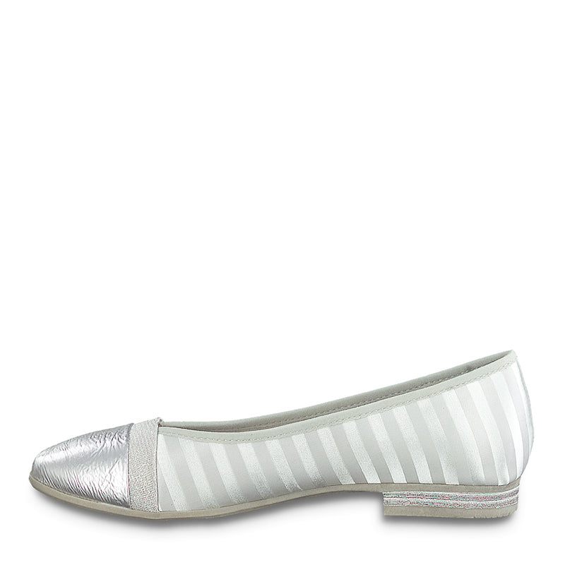 JANA - FLAT POMP - SILVER COMBI