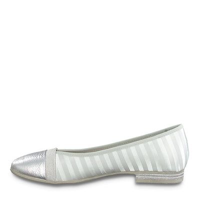 JANA - FLAT POMP - SILVER COMBI