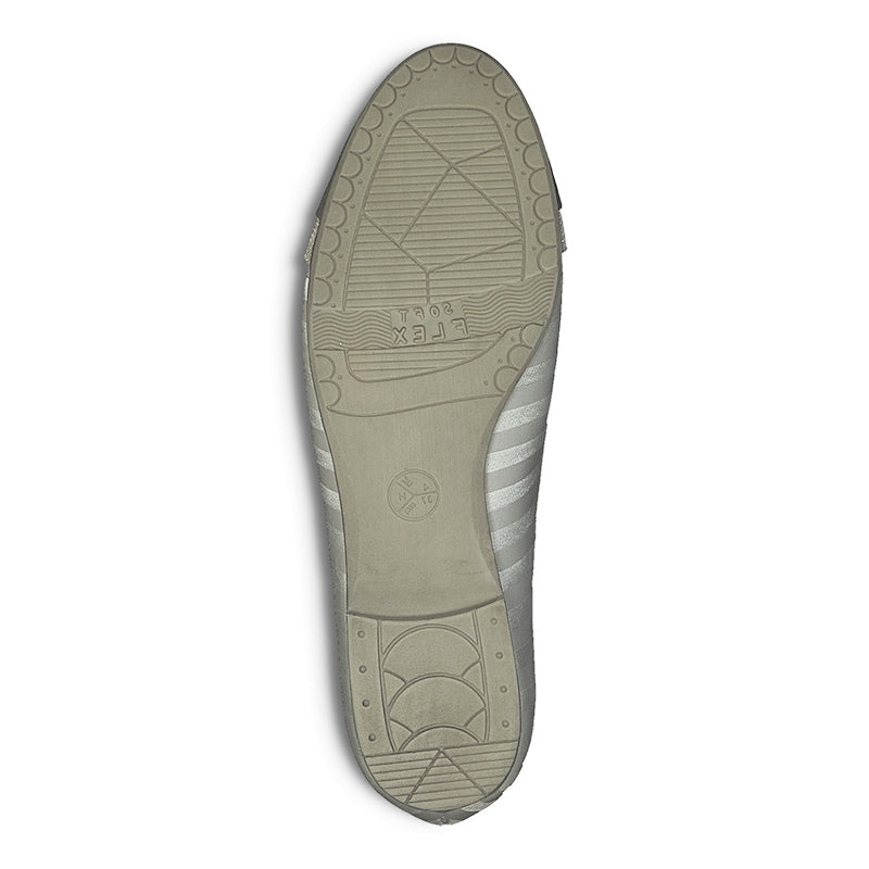 JANA - FLAT POMP - SILVER COMBI