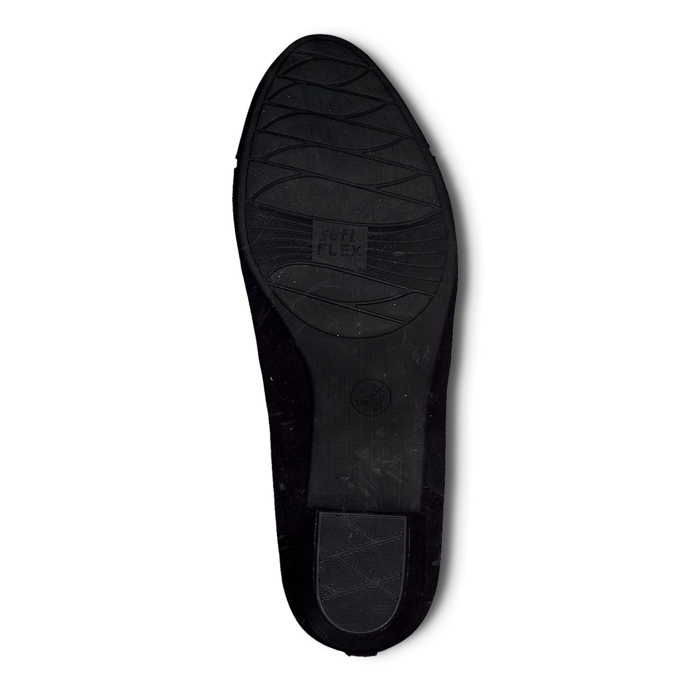 JANA - Black Low Heel Court Shoe