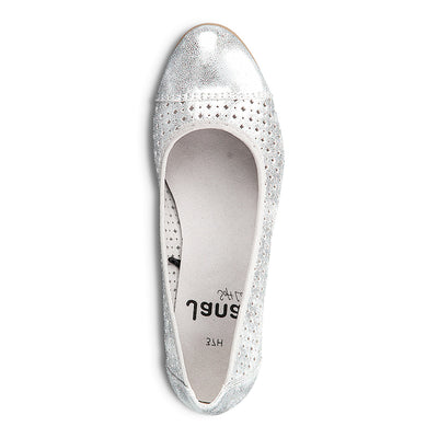 JANA - MEDIUM WEDGE SHOE - SILVER