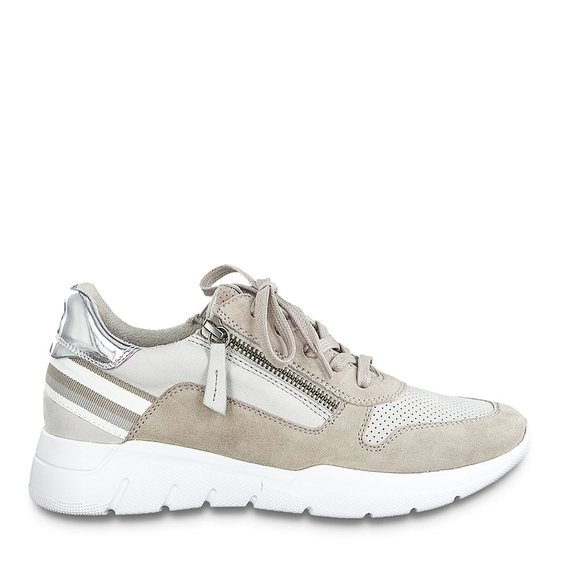 JANA - WEDGE LACED TRAINER - GREY MULTI