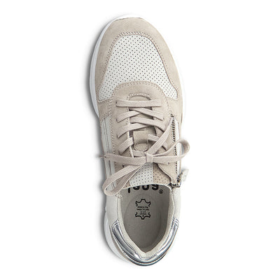 JANA - WEDGE LACED TRAINER - GREY MULTI