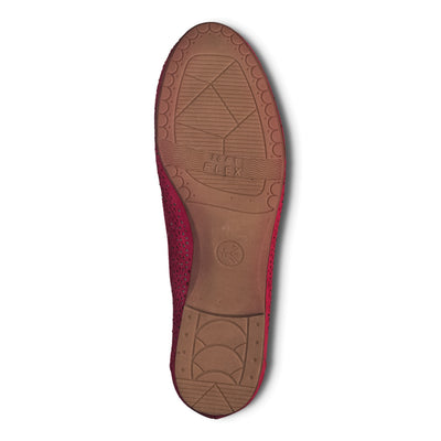 JANA - Pink Low Heel Slip On Shoe