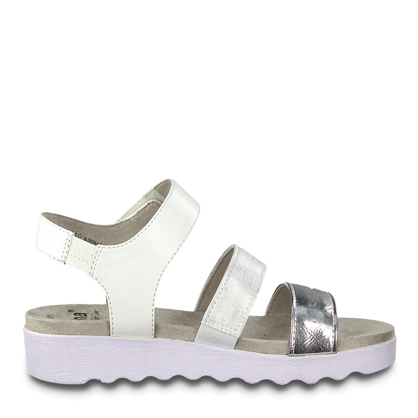 JANA - Silver Multi Strap Sandal