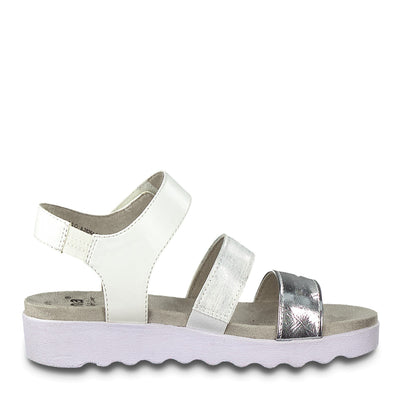 JANA - Silver Multi Strap Sandal