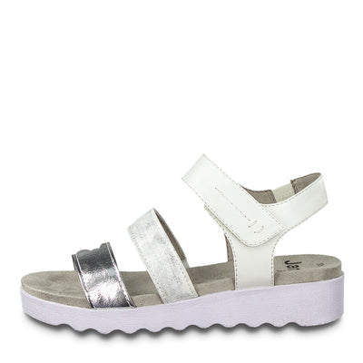 JANA - Silver Multi Strap Sandal