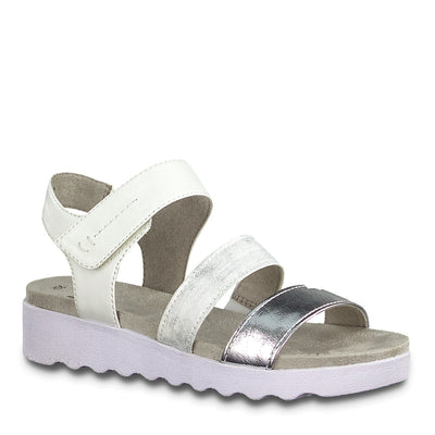 JANA - Silver Multi Strap Sandal