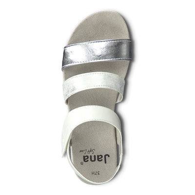 JANA - Silver Multi Strap Sandal