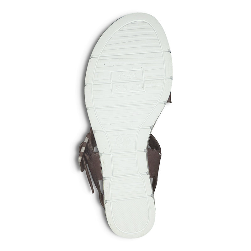 JANA - HI WEDGE FASHION SANDAL - TAUPE