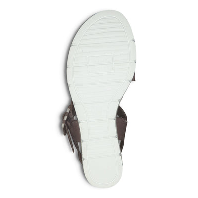 JANA - HI WEDGE FASHION SANDAL - TAUPE