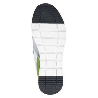 CAPRICE - LACE FASHION TRAINER - WHITE/LIME