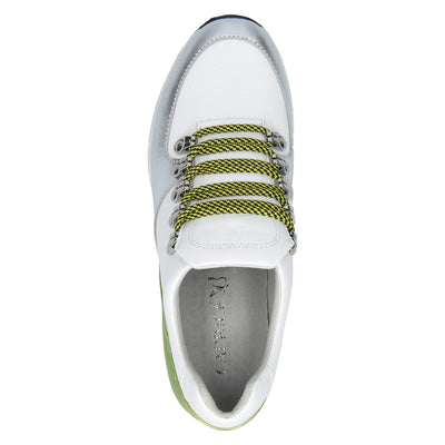 CAPRICE - LACE FASHION TRAINER - WHITE/LIME