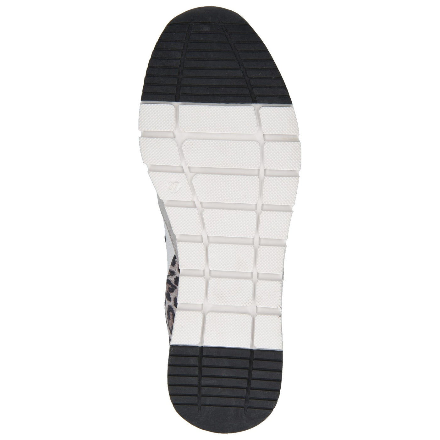 CAPRICE - LACED FASHION TRAINER - WHITE/LEOPARD