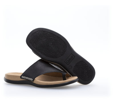 GABOR - 03.700.27 TOE-POST MULE - BLACK