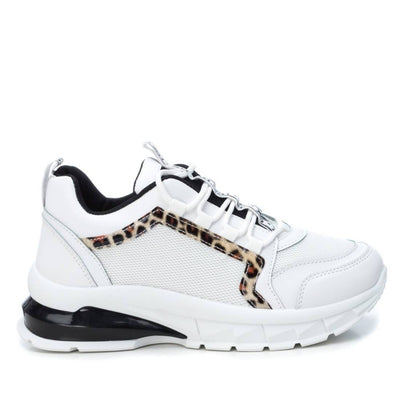 XTI - LACED FASHION TRAINER  - WHITE COMBI