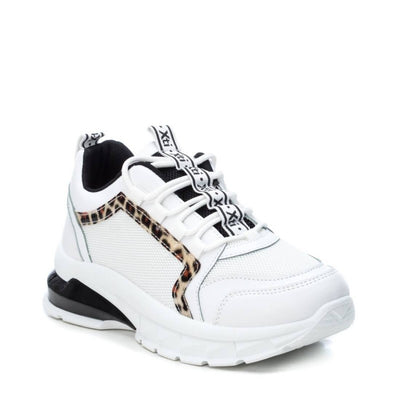 XTI - LACED FASHION TRAINER  - WHITE COMBI