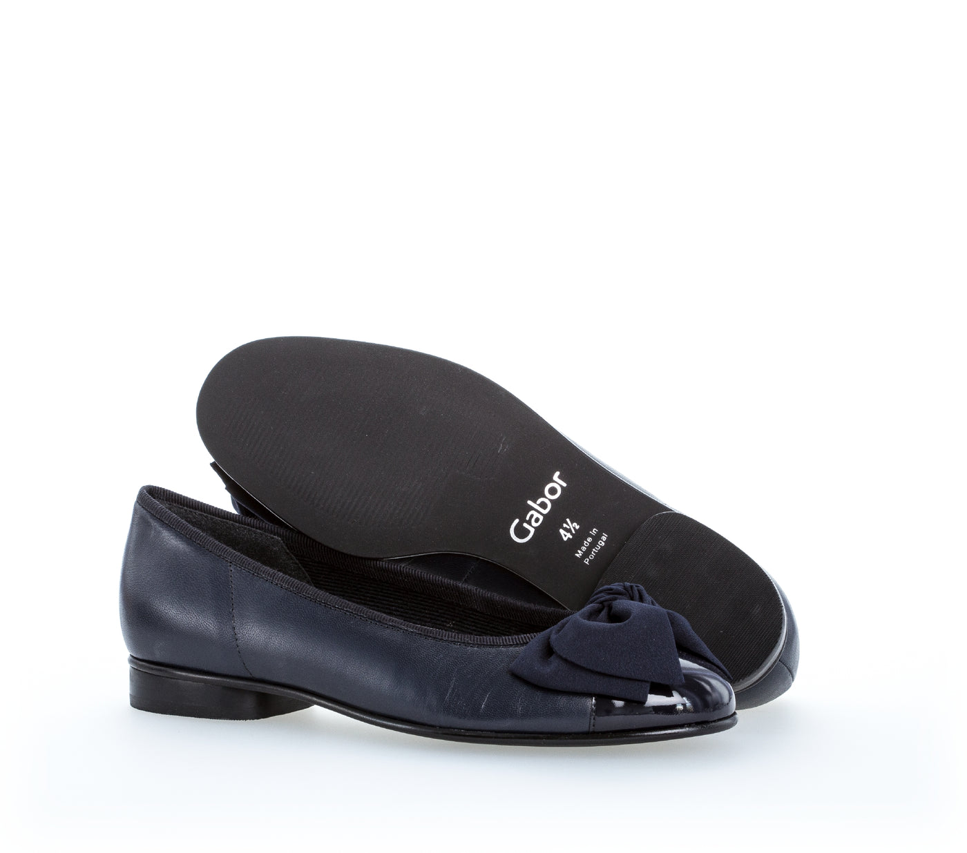 GABOR - 05.106.36 FLAT "BOW" POMP - NAVY