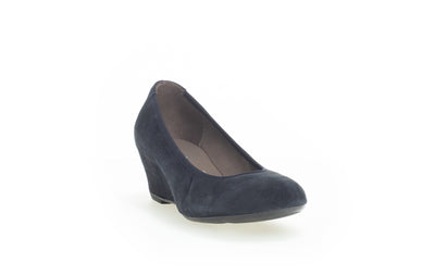 GABOR - 05.360.16 MEDIUM WEDGE POMP - NAVY