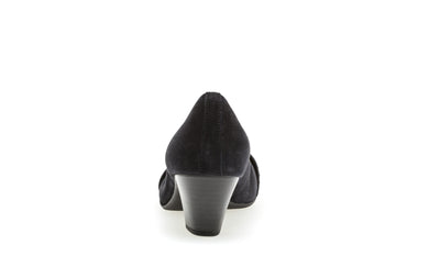 GABOR - 05.482.16 MEDIUM HEEL COURT SHOE - NAVY SUEDE