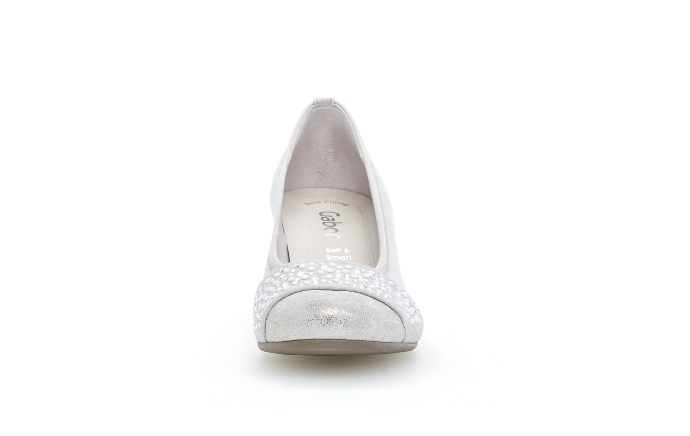 GABOR 05.482.61- MEDIUM HEEL COURT SHOE - SILVER