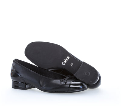 GABOR - 06.102.67 FLAT POMP - BLACK
