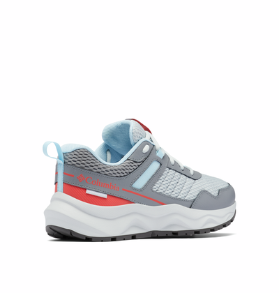 COLUMBIA - BL7516 031 PLATEAU WATERPROOF LACED WALKING SHOE - GREY RED