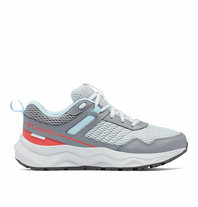 COLUMBIA - BL7516 031 PLATEAU WATERPROOF LACED WALKING SHOE - GREY RED