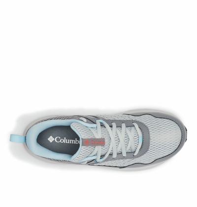 COLUMBIA - BL7516 031 PLATEAU WATERPROOF LACED WALKING SHOE - GREY RED
