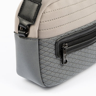 PEPE MOLL - 21138 SHOULDER BAG WITH FRONT ZIP POCKET - GREY