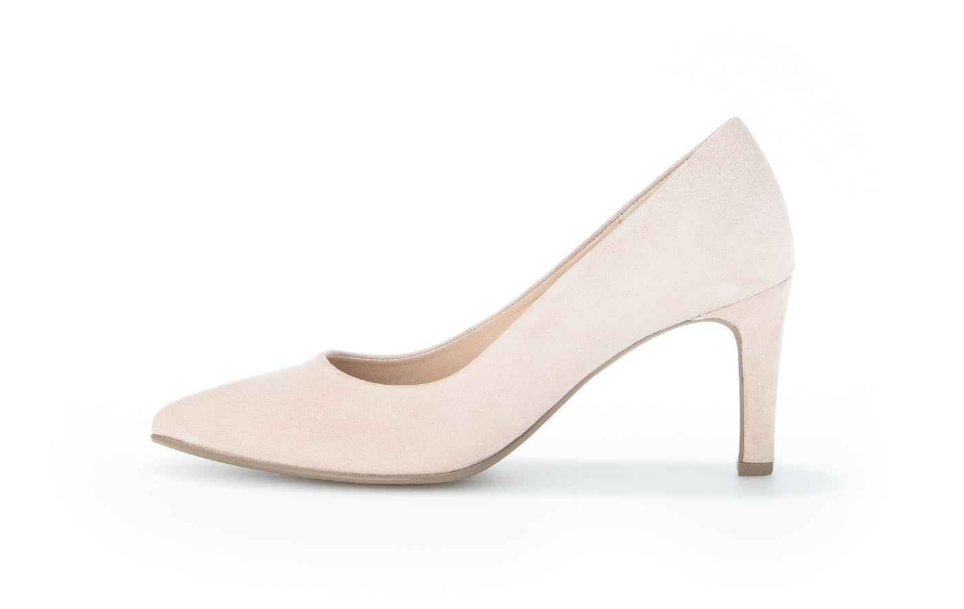 GABOR - 21.380.10 HIGH HEEL COURT SHOE - NUDE SUEDE