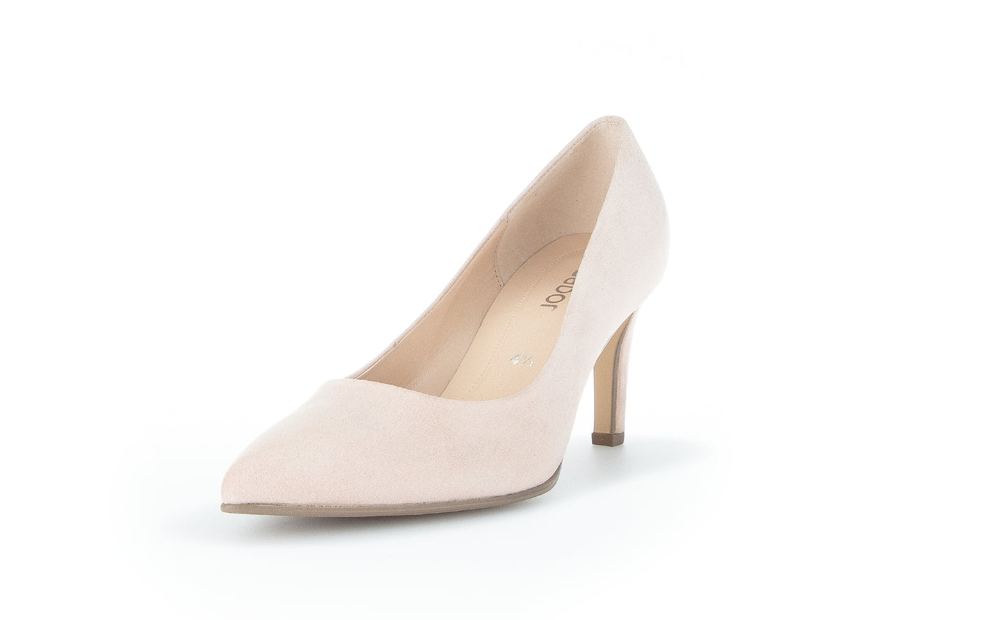 GABOR - 21.380.10 HIGH HEEL COURT SHOE - NUDE SUEDE